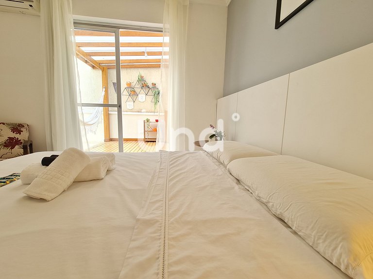 APT 17 - 2 Quartos - Centro BC - c/Garden e Garagem