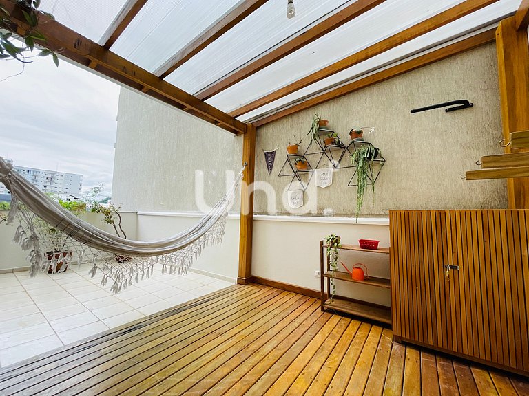 APT 17 - 2 Quartos - Centro BC - c/Garden e Garagem