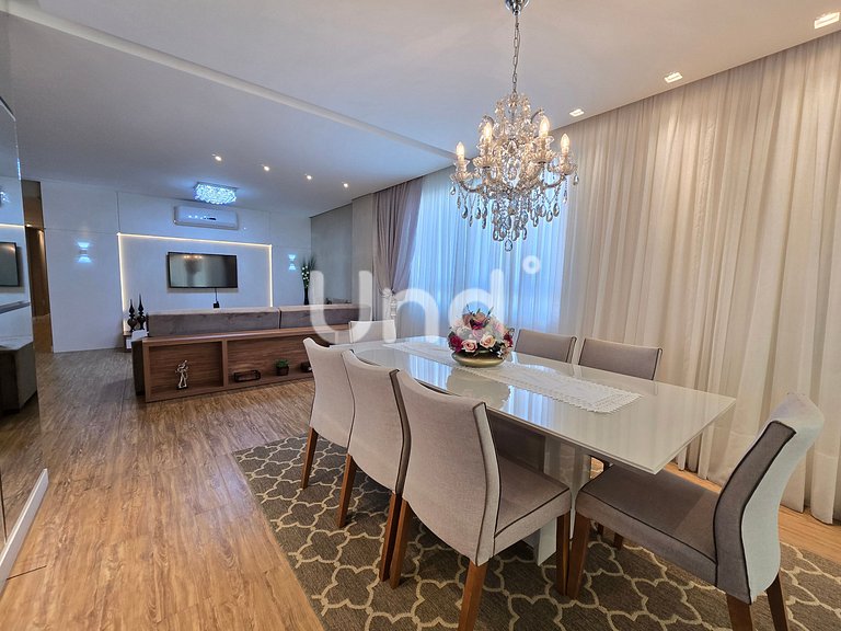 Apartamento 3 Suítes, 2 Vagas e Churrasqueira | Meia Praia