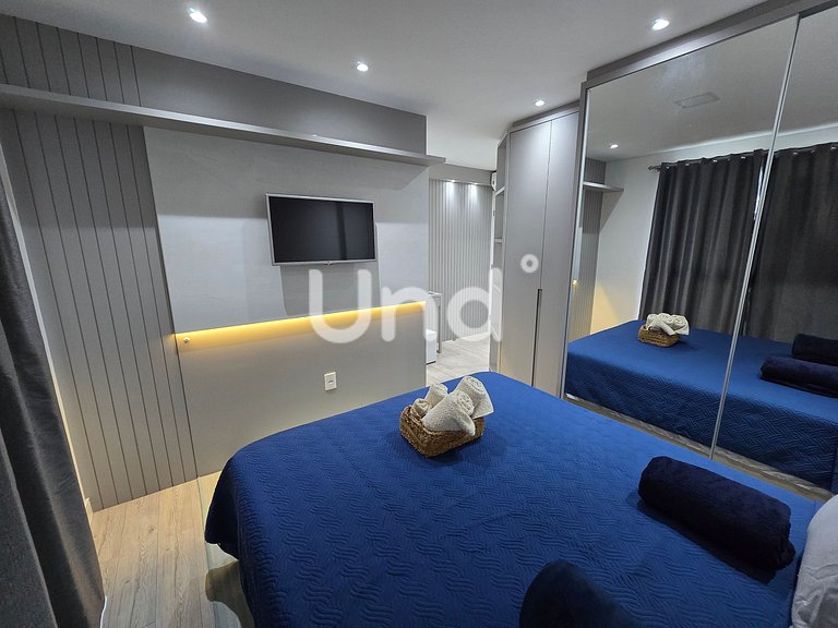 Apartamento Moderno en Praia Brava con Dos Suites