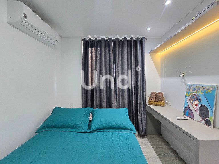 Apartamento moderno na Praia Brava com duas suítes