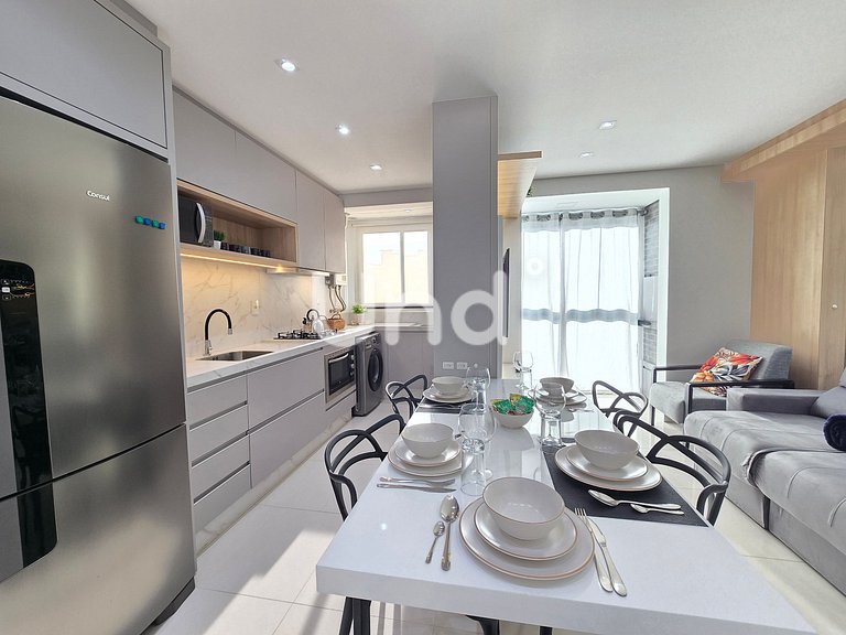 Apartamento Moderno en Praia Brava con Dos Suites