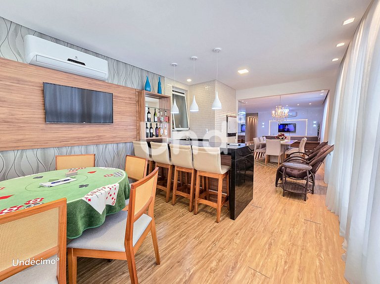 Apartamento 3 Suítes, 2 Vagas e Churrasqueira | Meia Praia