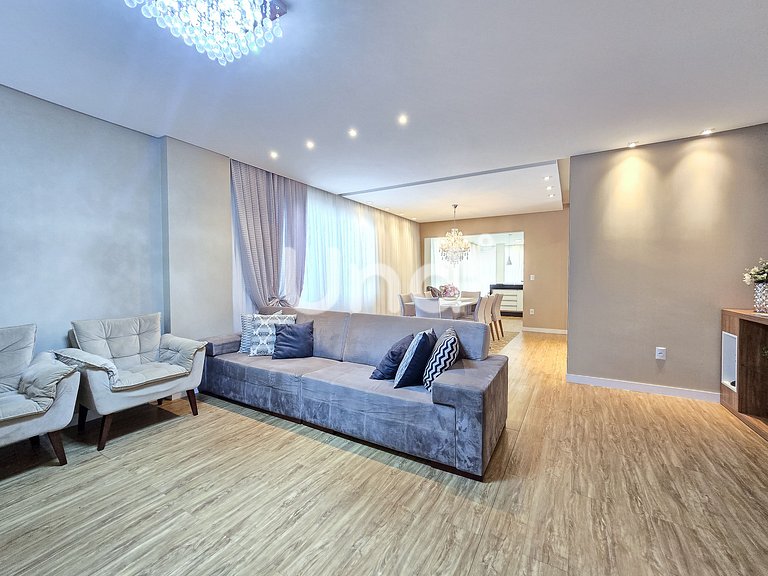 Apartamento 3 Suítes, 2 Vagas e Churrasqueira | Meia Praia