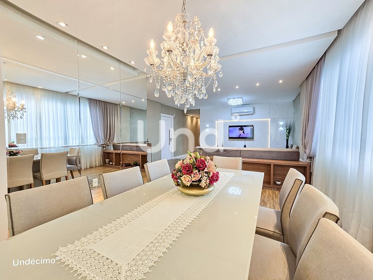 Apartamento 3 Suítes, 2 Vagas e Churrasqueira | Meia Praia