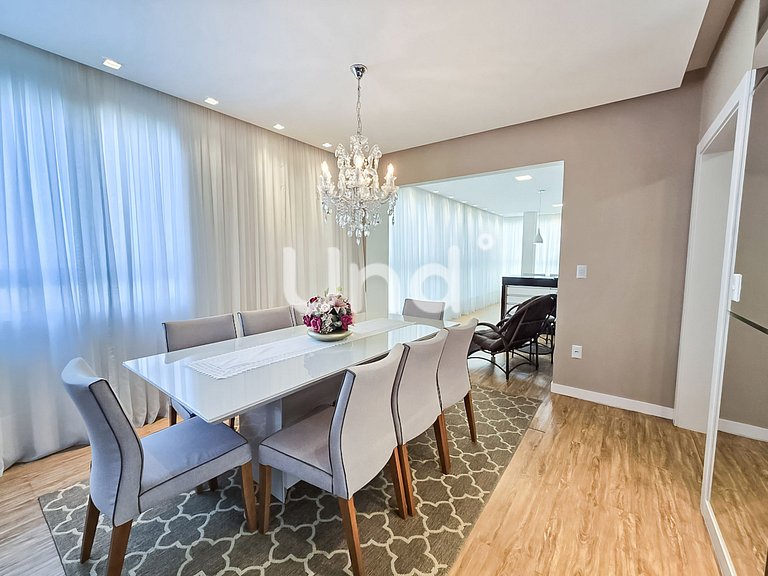 Apartamento 3 Suítes, 2 Vagas e Churrasqueira | Meia Praia